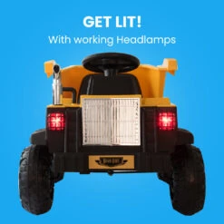Rovo Kids Toy Dump Truck Kids Electric Ride On - Yellow -Kids Car Sales V219 KIDVEHROVADT1 74143 02
