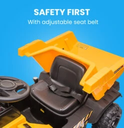 Rovo Kids Toy Dump Truck Kids Electric Ride On - Yellow -Kids Car Sales V219 KIDVEHROVADT1 74143 04