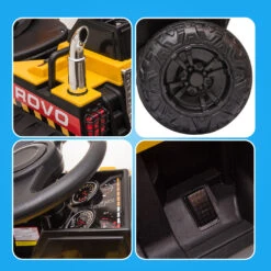 Rovo Kids Toy Dump Truck Kids Electric Ride On - Yellow -Kids Car Sales V219 KIDVEHROVADT1 74143 08