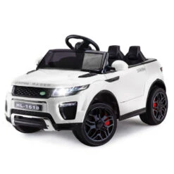 Rovo Kids 12v Electric Ride On Car With Remote - White