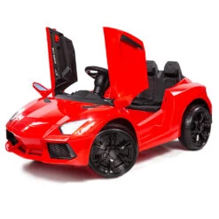 Rovo Kids Lamborghini Inspired Kids Electric Ride-On Car With Remote - Red