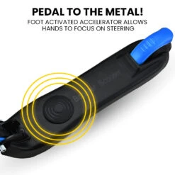 Rovo Kids 125W Foldable Kids Electric Scooter - Blue -Kids Car Sales V219 TRNESCRVM2BA 74424 03