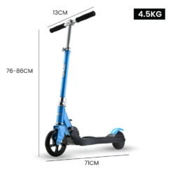 Rovo Kids 125W Foldable Kids Electric Scooter - Blue -Kids Car Sales V219 TRNESCRVM2BA 74424 05