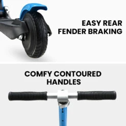 Rovo Kids 125W Foldable Kids Electric Scooter - Blue -Kids Car Sales V219 TRNESCRVM2BA 74424 08