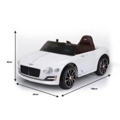 Kahuna Bentley Exp 12 Speed 6E Licensed 6v Electric Ride On Kids Car With Remote Control - White 15 Kahuna Bentley Exp 12 Speed 6E Licensed 6v Electric Ride On Kids Car With Remote Control - White -Kids Car Sales V240 CAR BEN WH 70545 03
