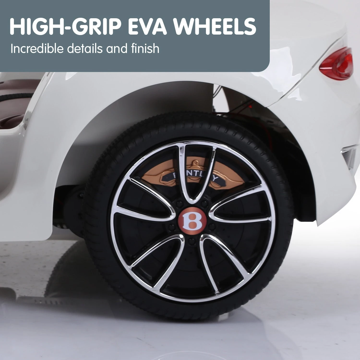 Kahuna Bentley Exp 12 Speed 6E Licensed 6v Electric Ride On Kids Car With Remote Control - White 7 Kahuna Bentley Exp 12 Speed 6E Licensed 6v Electric Ride On Kids Car With Remote Control - White - Image 7