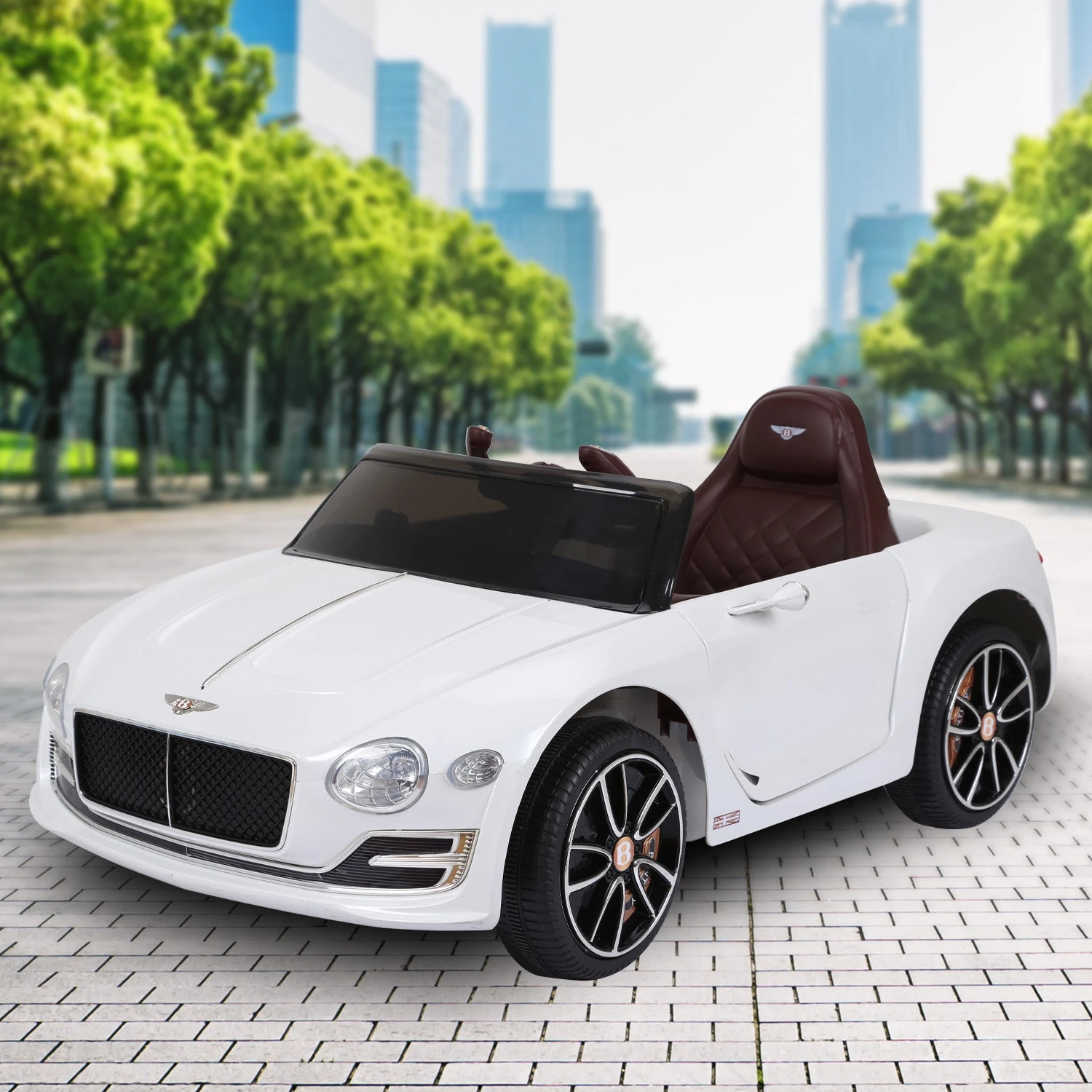 Kahuna Bentley Exp 12 Speed 6E Licensed 6v Electric Ride On Kids Car With Remote Control - White 11 Kahuna Bentley Exp 12 Speed 6E Licensed 6v Electric Ride On Kids Car With Remote Control - White - Image 11