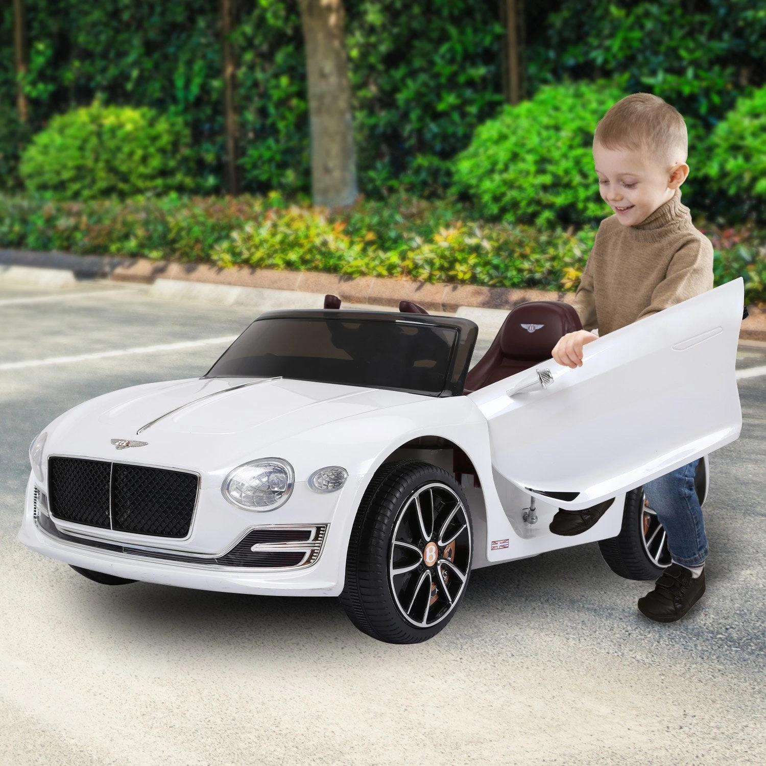 Kahuna Bentley Exp 12 Speed 6E Licensed 6v Electric Ride On Kids Car With Remote Control - White 12 Kahuna Bentley Exp 12 Speed 6E Licensed 6v Electric Ride On Kids Car With Remote Control - White - Image 12