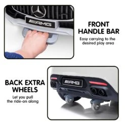 Kahuna Mercedes Benz GTR Licensed Kids Electric Ride On Car With Remote - White -Kids Car Sales V240 CAR GTR WH 70555 05