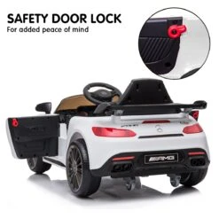 Kahuna Mercedes Benz GTR Licensed Kids Electric Ride On Car With Remote - White -Kids Car Sales V240 CAR GTR WH 70555 06