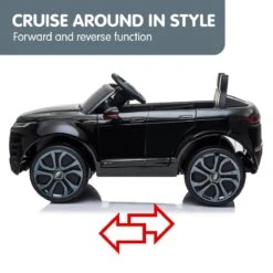 Kahuna Land Rover Licensed 12v Electric Kids Ride On Car With Remote - Black -Kids Car Sales V240 CAR LRV BK 70523 07