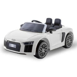 Kahuna R8 Spyder Audi Licensed 12v Electric Ride On Kids Car With Remote - White