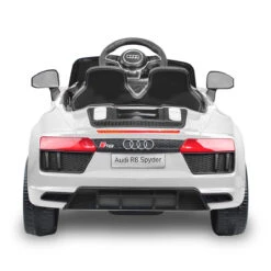 Kahuna R8 Spyder Audi Licensed 12v Electric Ride On Kids Car With Remote - White -Kids Car Sales V240 CAR SPD WH 70533 06