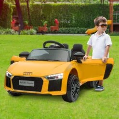 Kahuna 12v Licensed Audi R8 Spyder Kids Electric Ride On Car With Remote - Yellow 15 Kahuna 12v Licensed Audi R8 Spyder Kids Electric Ride On Car With Remote - Yellow -Kids Car Sales V240 CAR SPD YE 70534 04