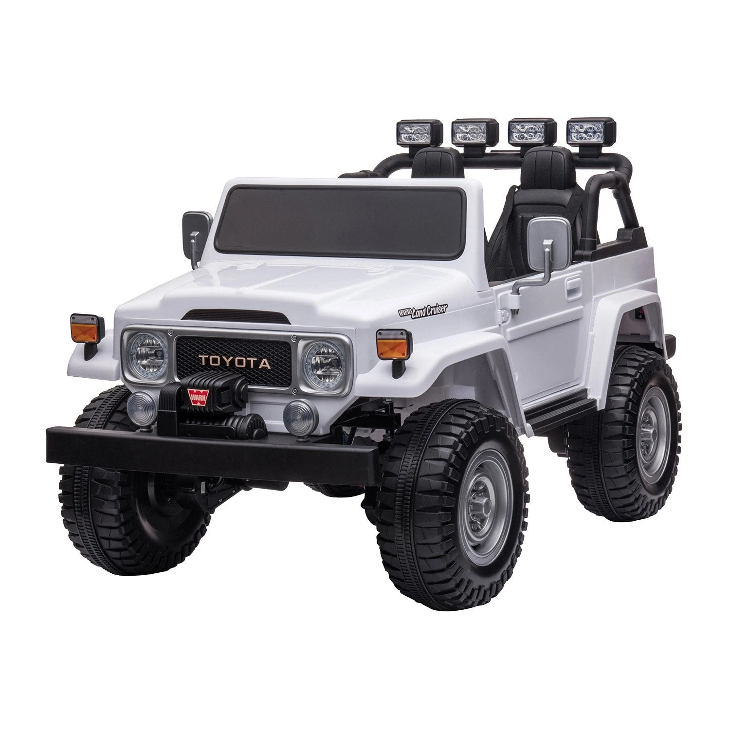 Kahuna 80W Licensed Toyota FJ-40 Kids Ride On Car - White 1 Kahuna 80W Licensed Toyota FJ-40 Kids Ride On Car - White