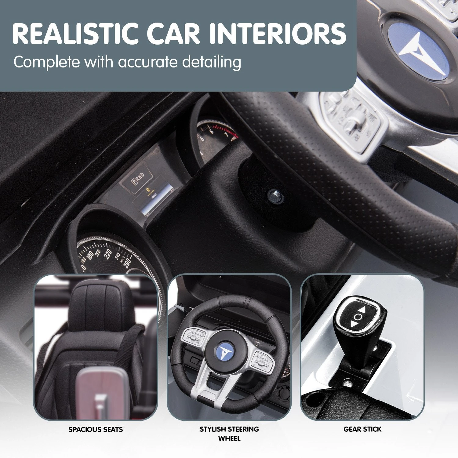 Kahuna 80W Licensed Toyota FJ-40 Kids Ride On Car - White 2 Kahuna 80W Licensed Toyota FJ-40 Kids Ride On Car - White - Image 2