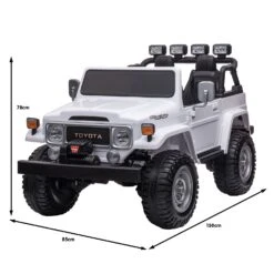 Kahuna 80W Licensed Toyota FJ-40 Kids Ride On Car - White 17 Kahuna 80W Licensed Toyota FJ-40 Kids Ride On Car - White -Kids Car Sales V240 CAR TYT FJ40 WH 70537 06