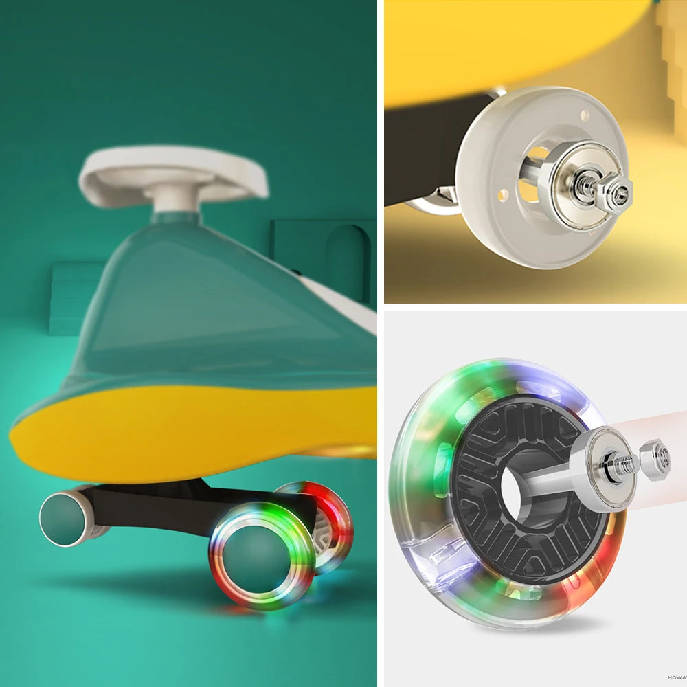 Howawa Italian Design Glide & Twist Kids Ride On Car - Pink Purple 2 Howawa Italian Design Glide & Twist Kids Ride On Car - Pink Purple - Image 2