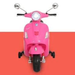 Vespa Licensed GTS Kids Electric Ride-On Motorcycle - Pink 8 Vespa Licensed GTS Kids Electric Ride-On Motorcycle - Pink -Kids Car Sales Vespa Licensed GTS Kids Electric Ride On Motorcycle Pink 2