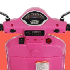 Vespa Licensed GTS Kids Electric Ride-On Motorcycle - Pink 9 Vespa Licensed GTS Kids Electric Ride-On Motorcycle - Pink -Kids Car Sales Vespa Licensed GTS Kids Electric Ride On Motorcycle Pink 4