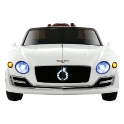 Bentley Style EXP12 Licensed 12v Electric Kids Ride On Car - White -Kids Car Sales White Electric Kids Ride On Car 12