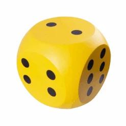 Giant Yellow Foam Dice
