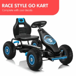 Kahuna G18 Kids Ride On Pedal Powered Go Kart Racing Style - Blue 16 Kahuna G18 Kids Ride On Pedal Powered Go Kart Racing Style - Blue -Kids Car Sales blue kahuna g18 kids ride on pedal go kart 02