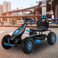 Kahuna G18 Kids Ride On Pedal Powered Go Kart Racing Style - Blue 14 Kahuna G18 Kids Ride On Pedal Powered Go Kart Racing Style - Blue -Kids Car Sales blue kahuna g18 kids ride on pedal go kart 08