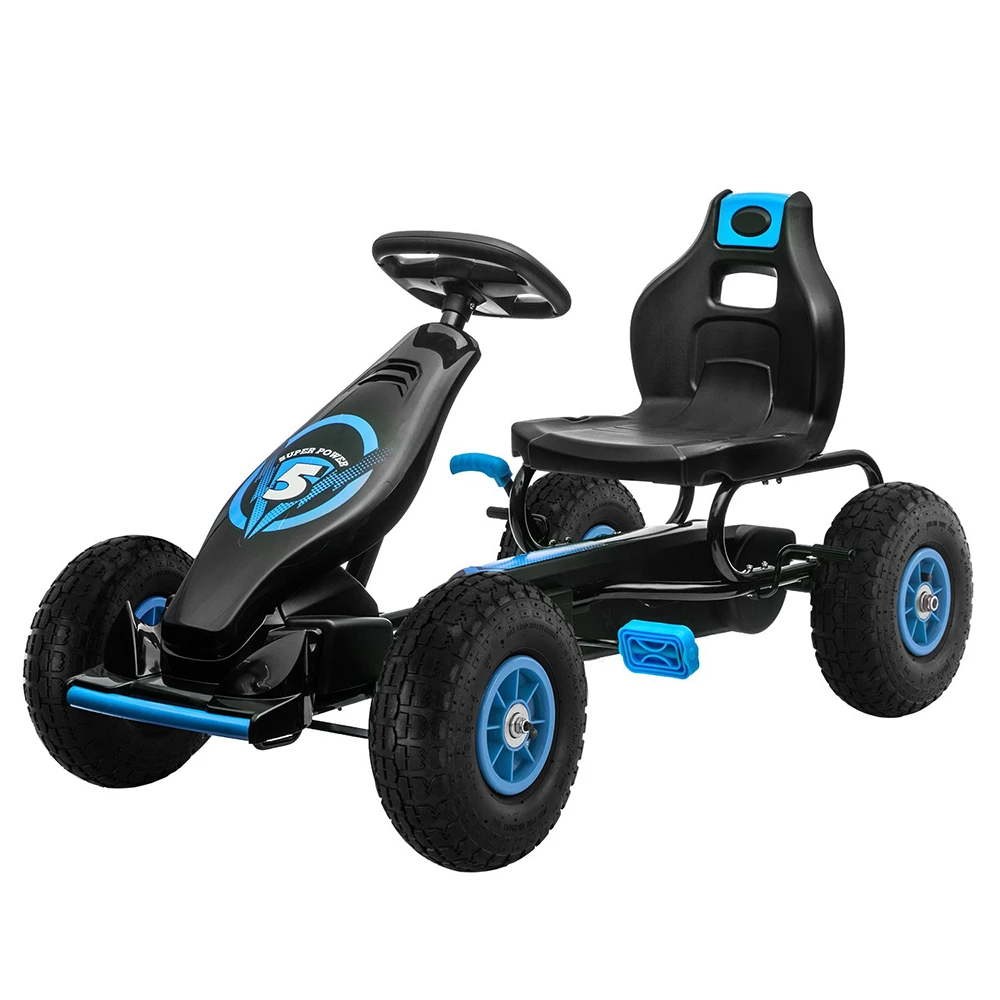 Kahuna G18 Kids Ride On Pedal Powered Go Kart Racing Style - Blue 1 Kahuna G18 Kids Ride On Pedal Powered Go Kart Racing Style - Blue