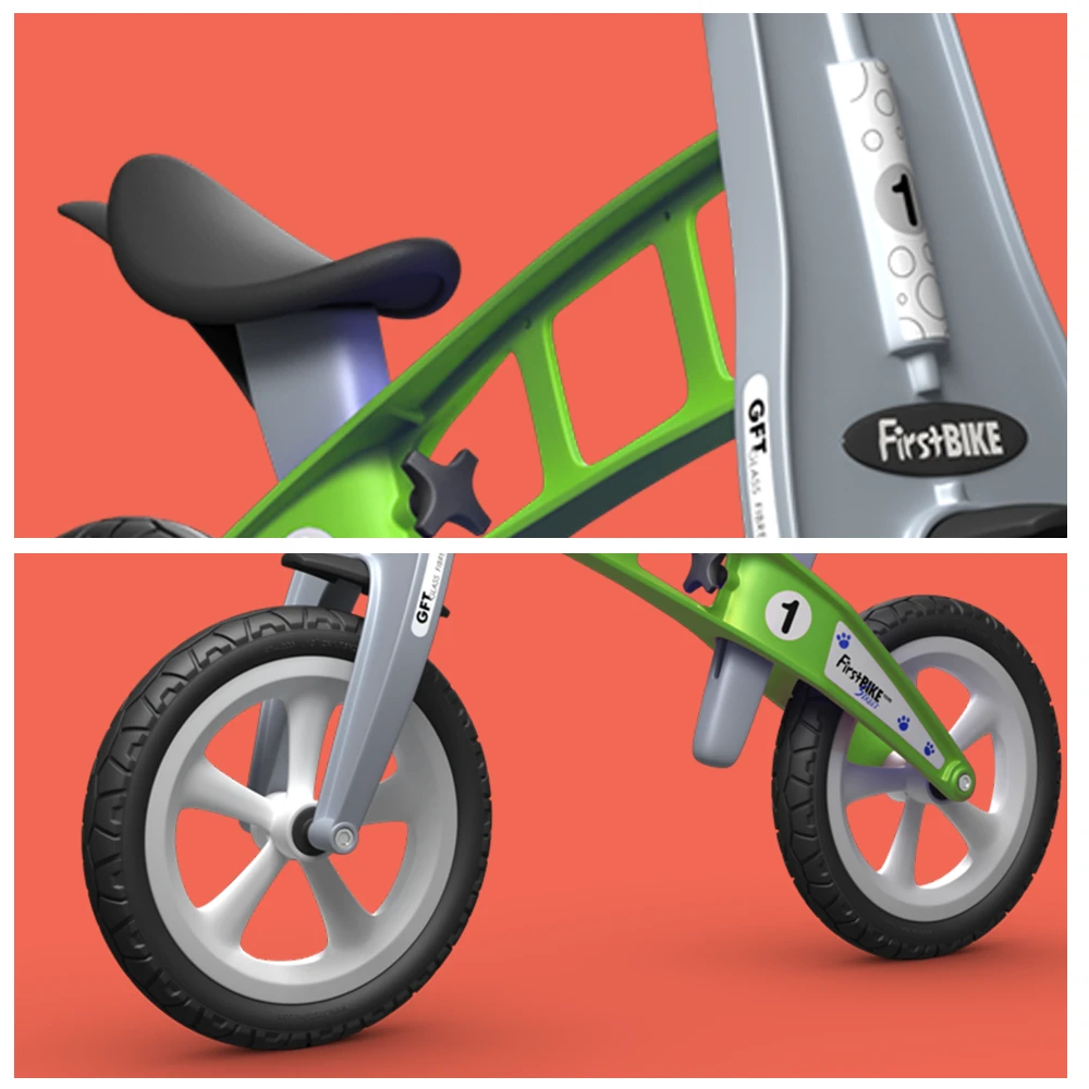 FirstBIKE Lightweight Basic Balance Bike No Brake - Green 5 FirstBIKE Lightweight Basic Balance Bike No Brake - Green - Image 5