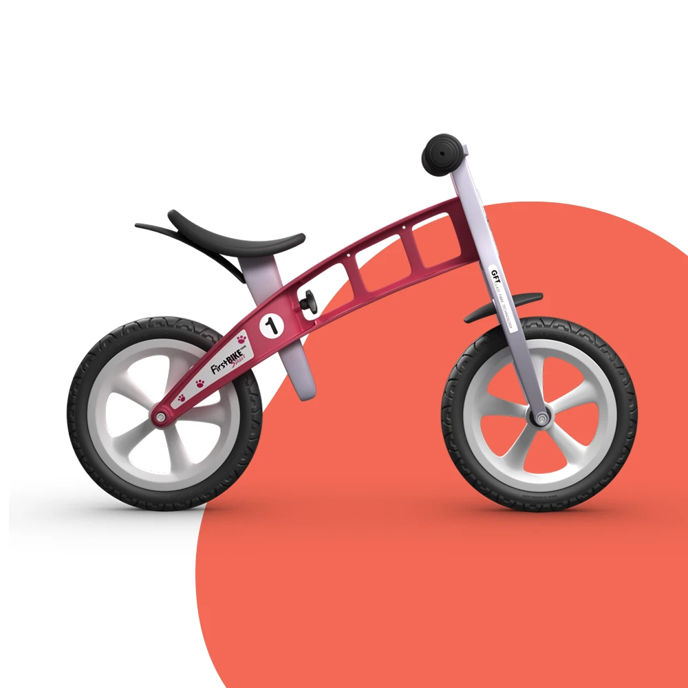 FirstBIKE Lightweight Basic Balance Bike No Brake - Red 5 FirstBIKE Lightweight Basic Balance Bike No Brake - Red - Image 5
