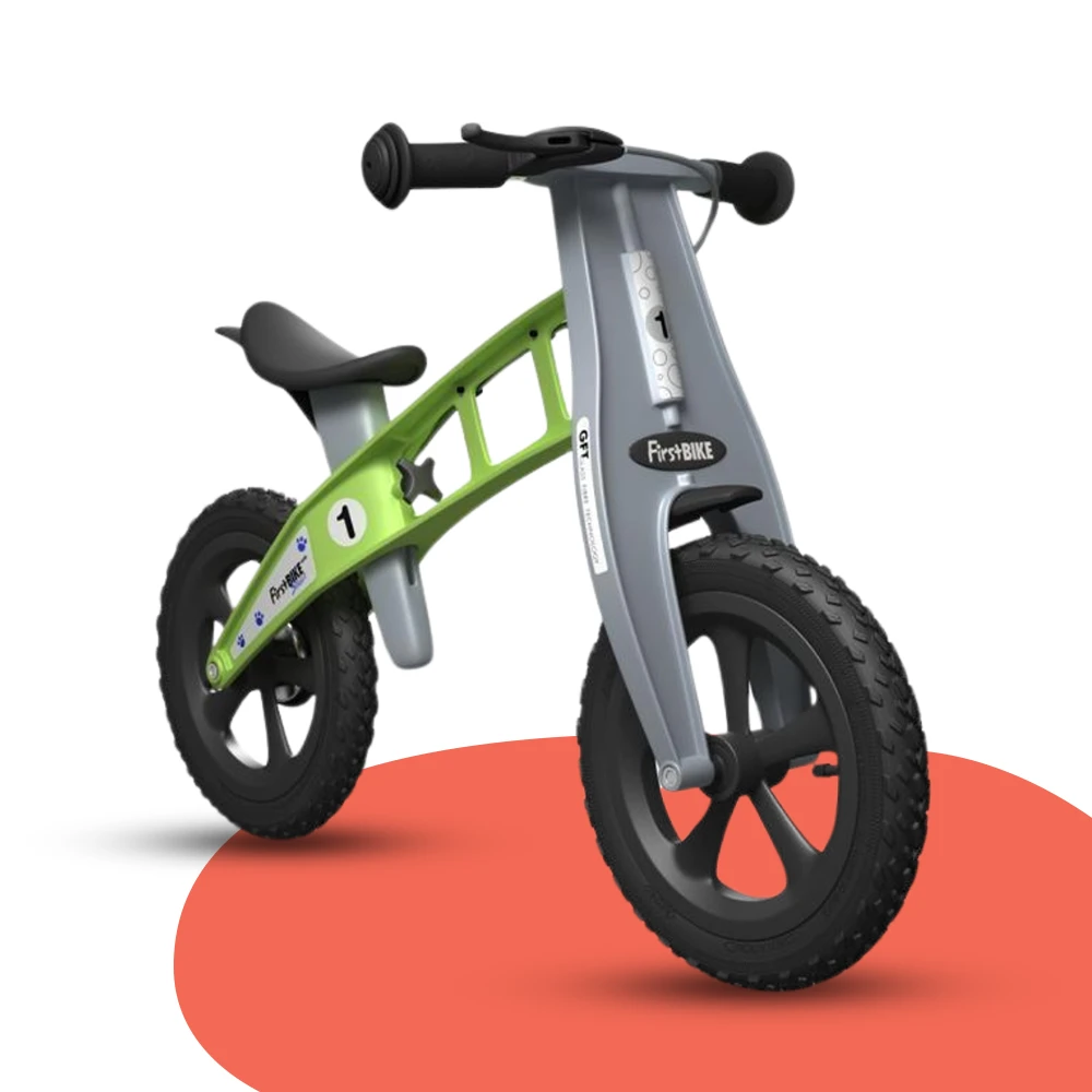 FirstBIKE Lightweight Cross Balance Bike With Brake - Green 3 FirstBIKE Lightweight Cross Balance Bike With Brake - Green - Image 3