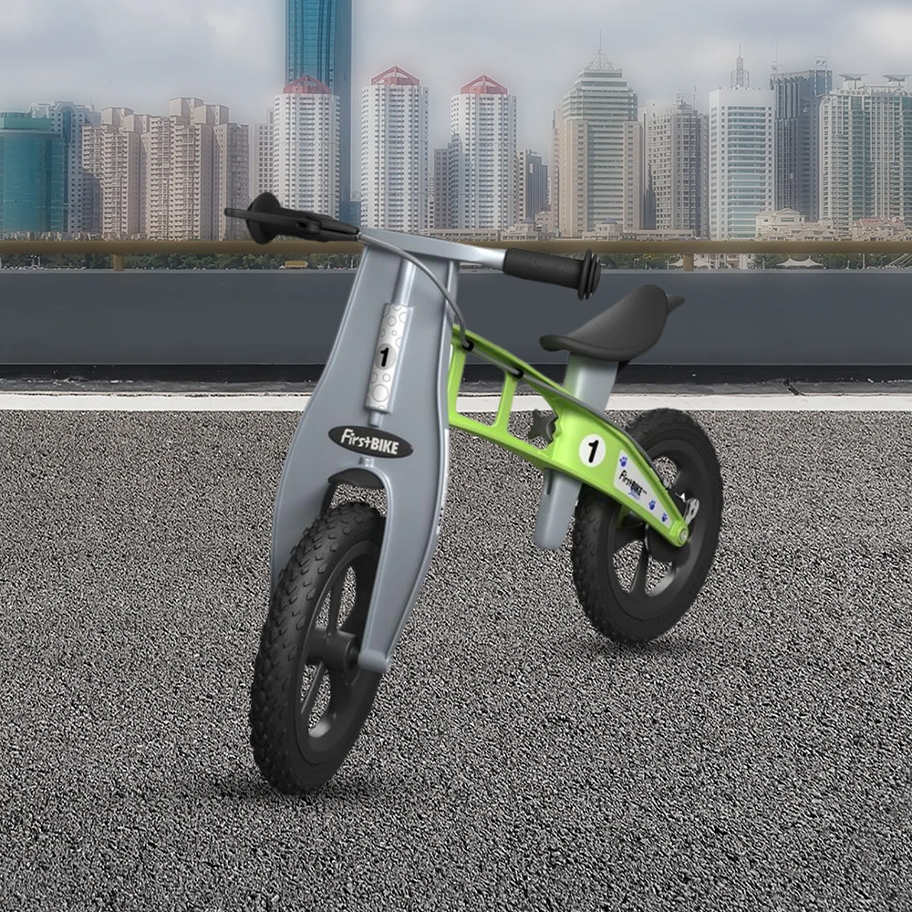 FirstBIKE Lightweight Cross Balance Bike With Brake - Green 2 FirstBIKE Lightweight Cross Balance Bike With Brake - Green - Image 2