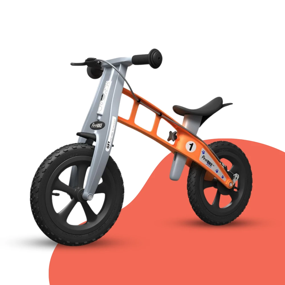 FirstBIKE Lightweight Cross Balance Bike With Brake - Orange 1 FirstBIKE Lightweight Cross Balance Bike With Brake - Orange