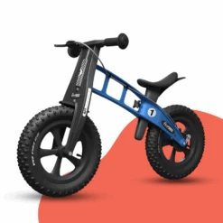 FirstBIKE Lightweight Fat Cross Balance Bike With Brake - Light Blue