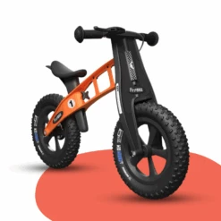 FirstBIKE Lightweight Fat Cross Balance Bike With Brake - Orange -Kids Car Sales firstbike lightweight fat cross balance bike with brake orange 1