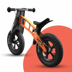 FirstBIKE Lightweight Fat Cross Balance Bike With Brake - Orange -Kids Car Sales firstbike lightweight fat cross balance bike with brake orange 2