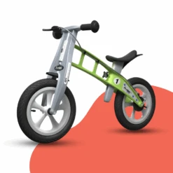 FirstBIKE Lightweight Street Balance Bike With Brake - Green
