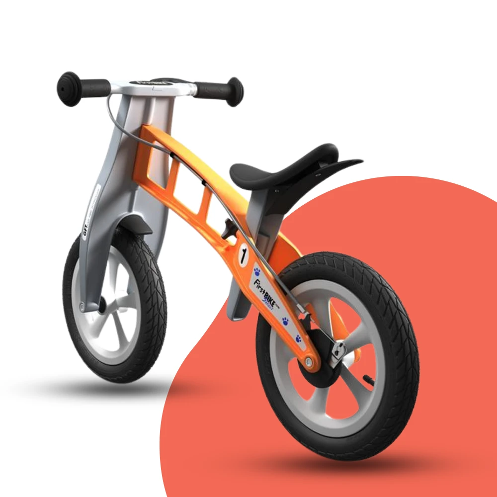 FirstBIKE Lightweight Street Balance Bike With Brake - Orange 4 FirstBIKE Lightweight Street Balance Bike With Brake - Orange - Image 4