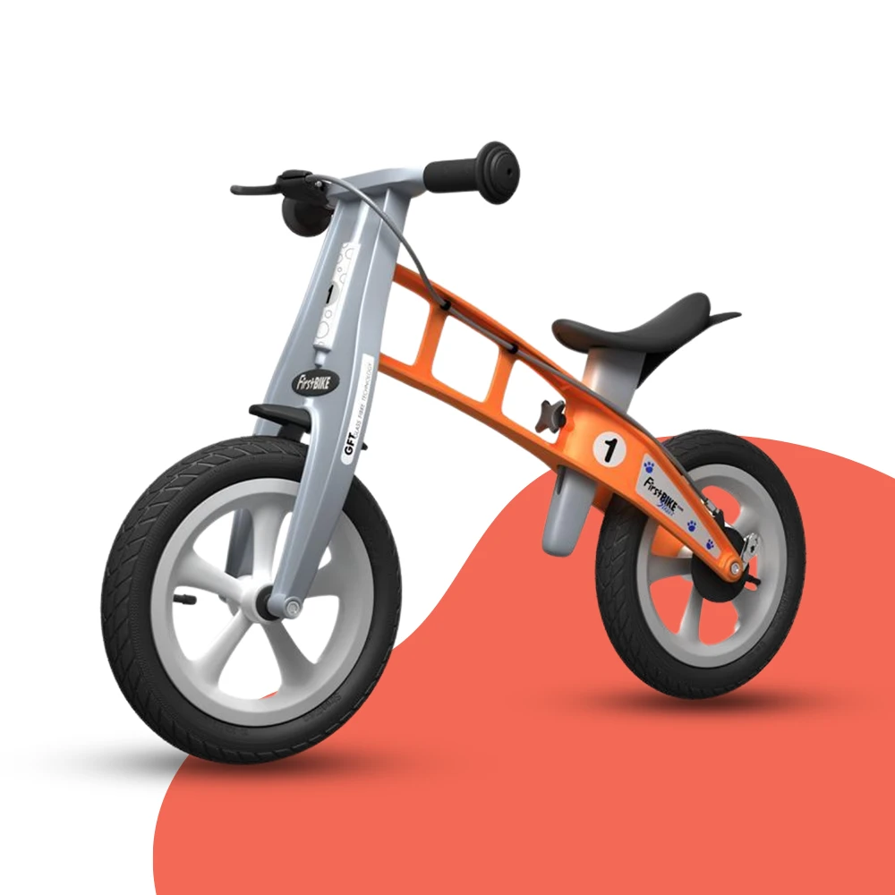 FirstBIKE Lightweight Street Balance Bike With Brake - Orange 1 FirstBIKE Lightweight Street Balance Bike With Brake - Orange