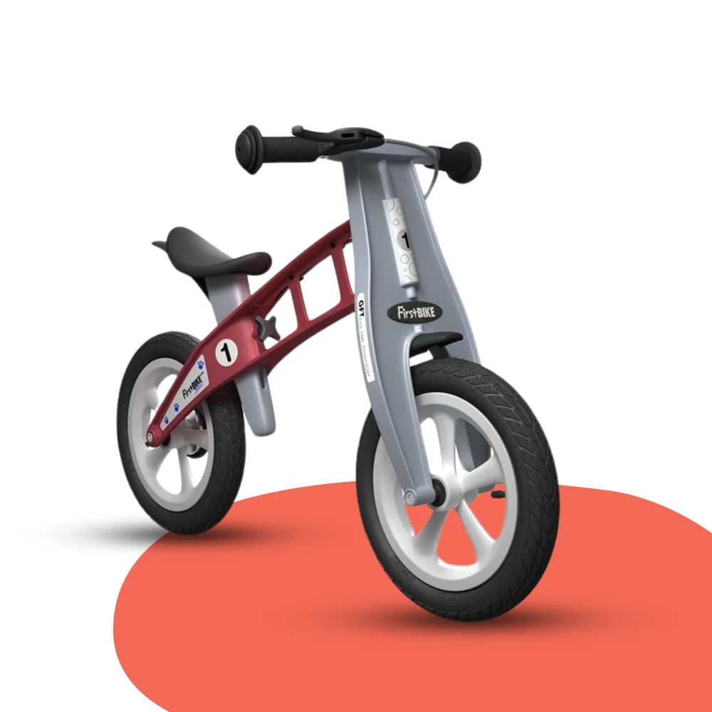 FirstBIKE Lightweight Street Balance Bike With Brake - Red 3 FirstBIKE Lightweight Street Balance Bike With Brake - Red - Image 3