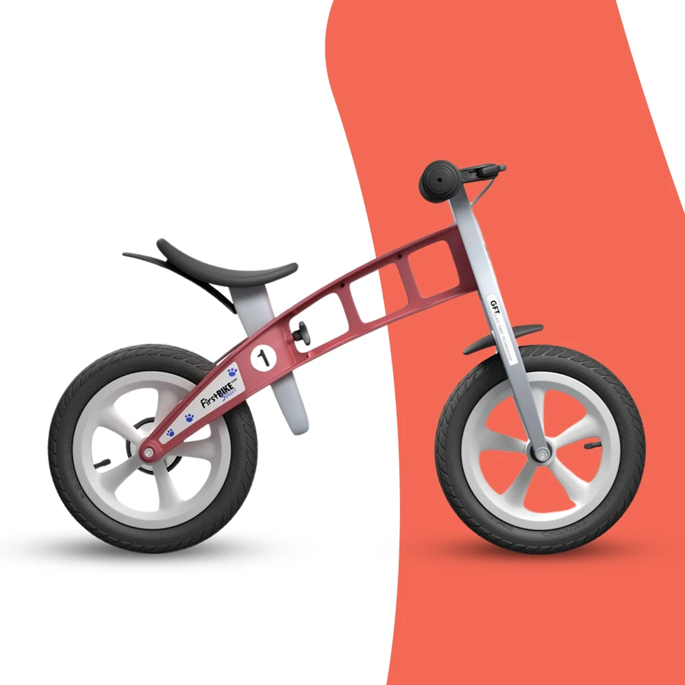 FirstBIKE Lightweight Street Balance Bike With Brake - Red 5 FirstBIKE Lightweight Street Balance Bike With Brake - Red - Image 5