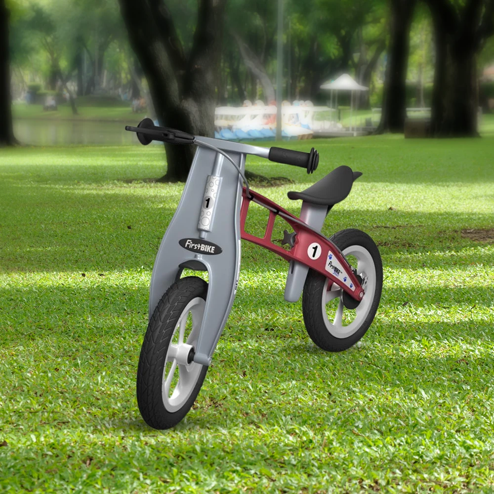 FirstBIKE Lightweight Street Balance Bike With Brake - Red 2 FirstBIKE Lightweight Street Balance Bike With Brake - Red - Image 2