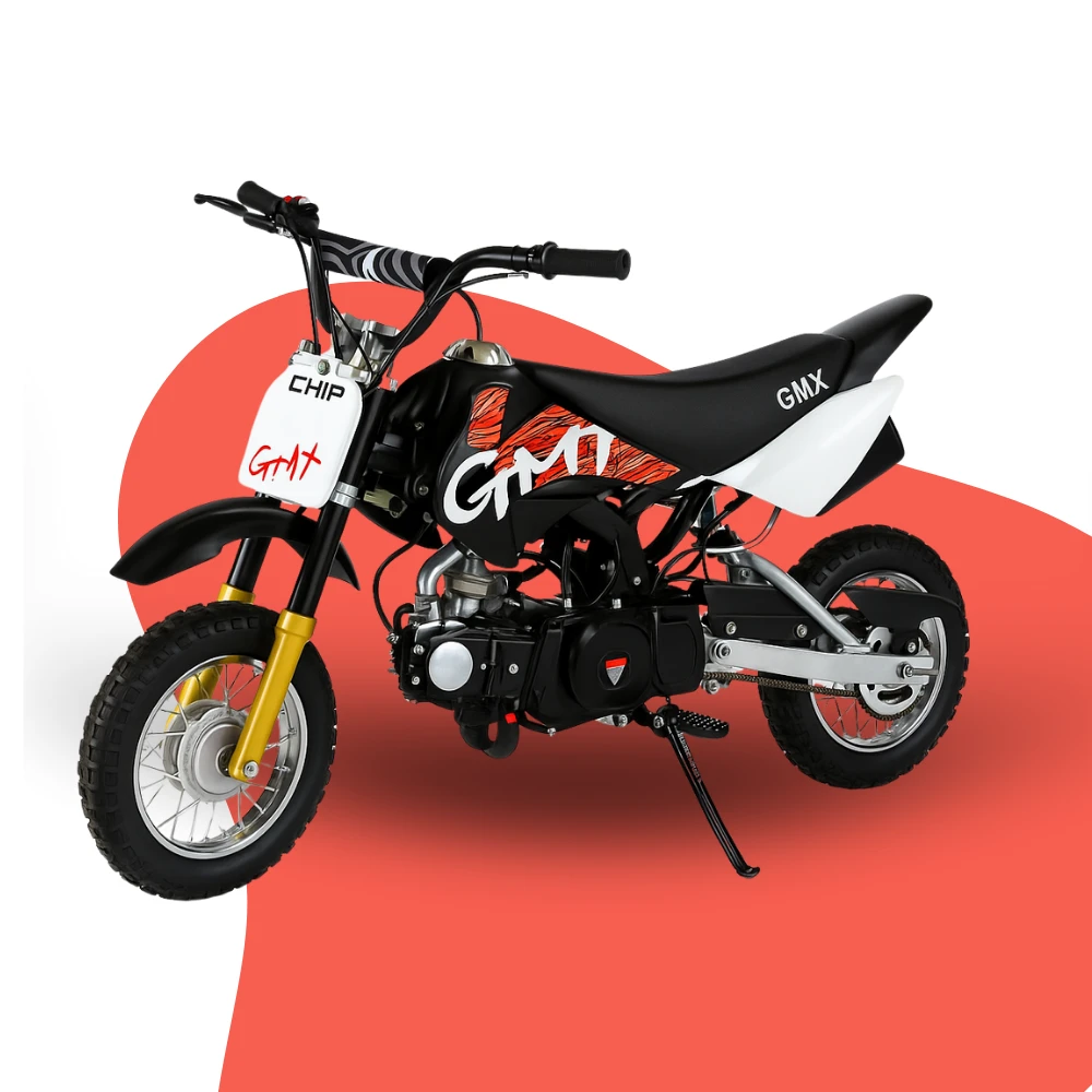 GMX Chip 50cc Petrol-Powered 4-Stroke Kids Dirt Bike - Black 4 GMX Chip 50cc Petrol-Powered 4-Stroke Kids Dirt Bike - Black - Image 4