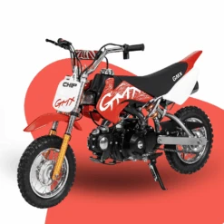 GMX Chip 50cc Petrol-Powered 4-Stroke Kids Dirt Bike - Red -Kids Car Sales ge pu50 red gmx chip 50cc petrol powered 4 stroke dirt bike red 2