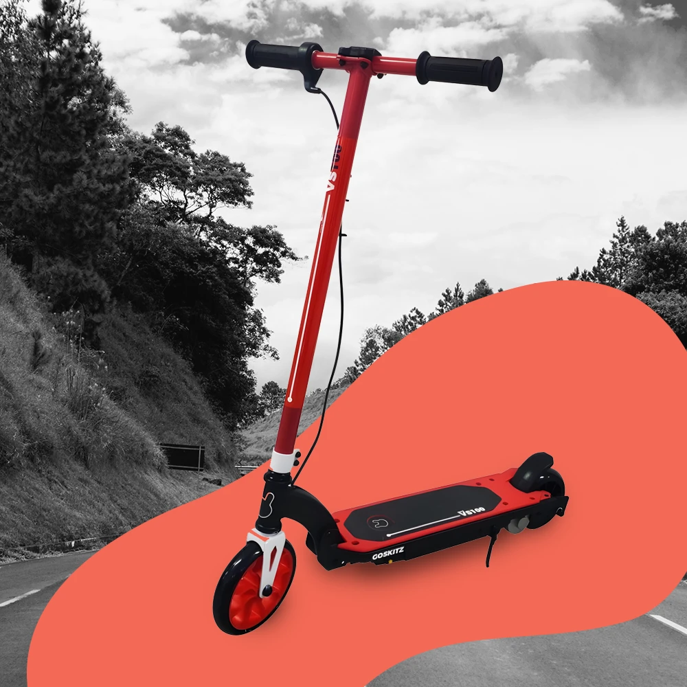 Go Skitz VS100 Kids Electric Scooter - Red 4 Go Skitz VS100 Kids Electric Scooter - Red - Image 4