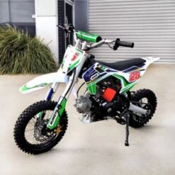 MJM 70cc Petrol Powered 4-Stroke Fully Automatic Kids Dirt Bike - Green