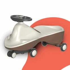 Howawa Italian Design Glide & Twist Kids Ride On Car - Mocha White