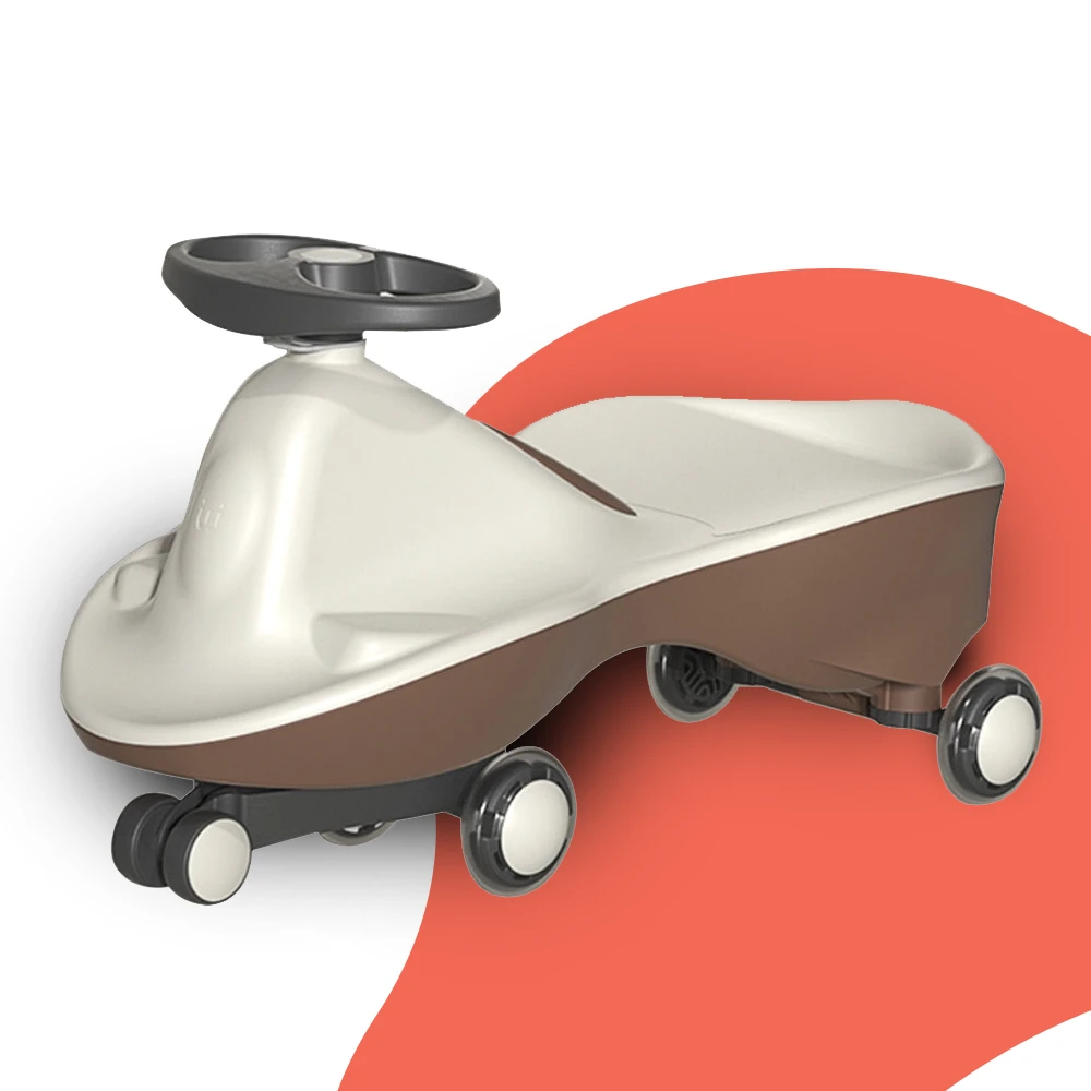 Howawa Italian Design Glide & Twist Kids Ride On Car - Mocha White 1 Howawa Italian Design Glide & Twist Kids Ride On Car - Mocha White
