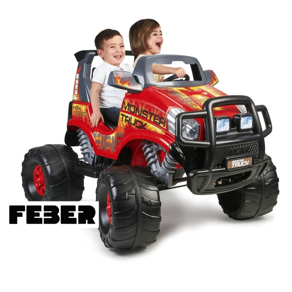 Feber 12v Twin Seater Challenger Monster Truck Challenger Kids Ride-On 2 Feber 12v Twin Seater Challenger Monster Truck Challenger Kids Ride-On - Image 2